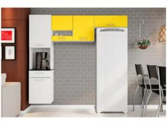 Cozinha Compacta Poliman Móveis Ana - 5 Portas 1 Gaveta | R$215