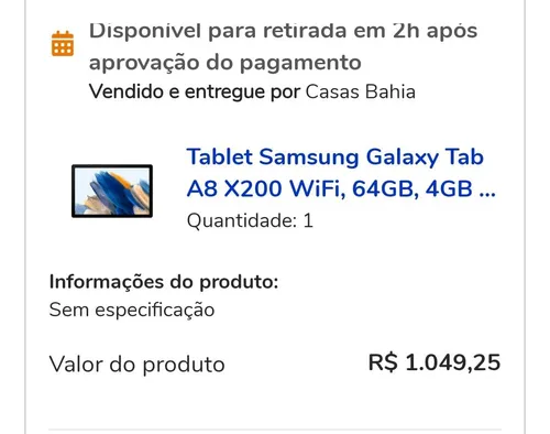 Imagem na descrição da promoção