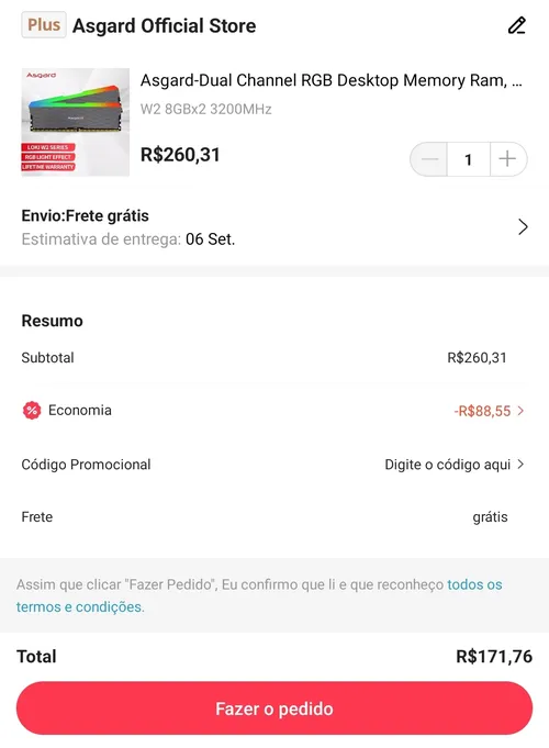 Imagem na descrição da promoção