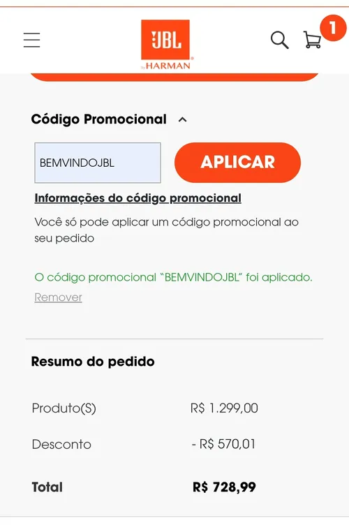 Imagem na descrição da promoção