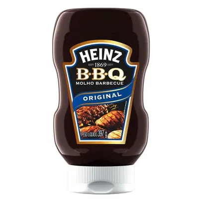 Molho Barbecue Original Heinz sem glúten em squeeze 397 g