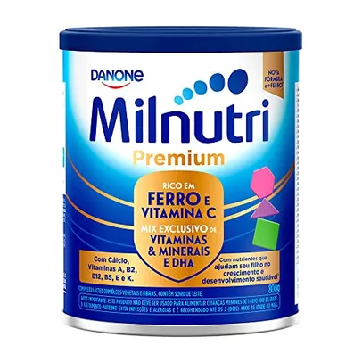 Composto Lácteo Milnutri Premium 800g, Danone Nutricia, Idade Pré Escolar