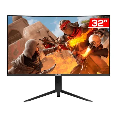 Monitor Gamer Mancer Valak UZ32, 32 Pol Curvo, VA, FHD, 1ms, 165Hz, FreeSync, HDMI/DP