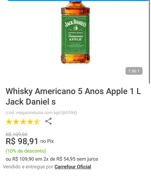 Imagem na descrição da promoção