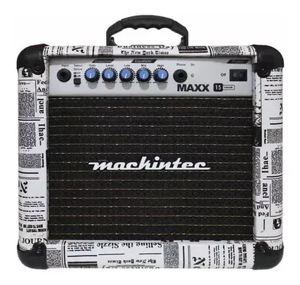 Amplificador Mackintec Maxx 15 Transistor para guitarra de 15W cor jornal 110V/220V