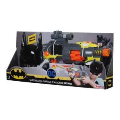[C. Americanas] Super Lança Dardos Nerf E Mascara Batman - Brinquedos Rosita | R$89