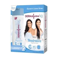 Kit Sabonete Intimo Dermafeme Neutralizz 200ml 2 Unidades Loprofar | R$: 1,39