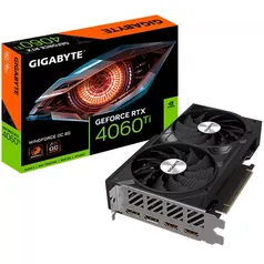 Placa de Vídeo Gigabyte NVIDIA GeForce RTX 4060 Ti WINDFORCE OC, 8GB, GDDR6, DLSS, Ray Tracing b