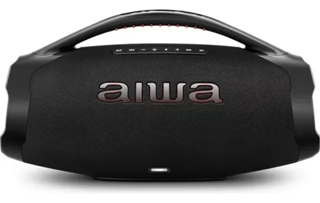 Caixa de Som Bluetooth Boombox Plus AIWA AWS-BBS-01B Ativa Portátil 200W 