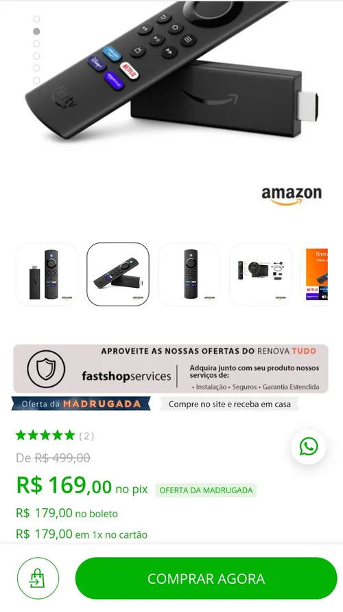 Imagem na descrição da promoção