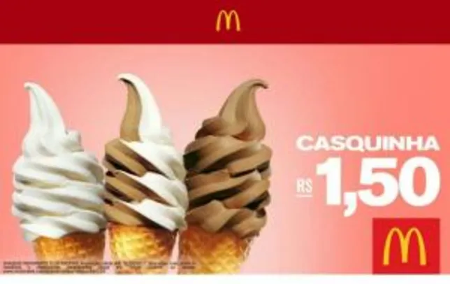 Casquinha McDonald's Por R$ 1,50