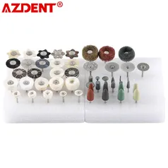 [Com Taxas] Conjunto de escovas e brocas de polimento 51 Pcs AZDENT