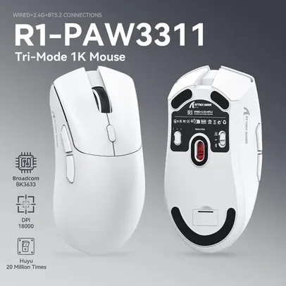 [GPAY] Mouse Attack Shark R1 1000hz, bluetooth, 18000dpi, paw3311, tri-mode