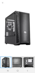 Gabinete Gamer Cooler Master MasterBox MB311L, Mini Tower, com FAN, Lateral em Vidro - MCB-B311L-KGNN-S00 