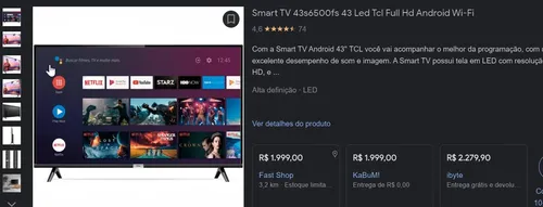 Imagem na descrição da promoção