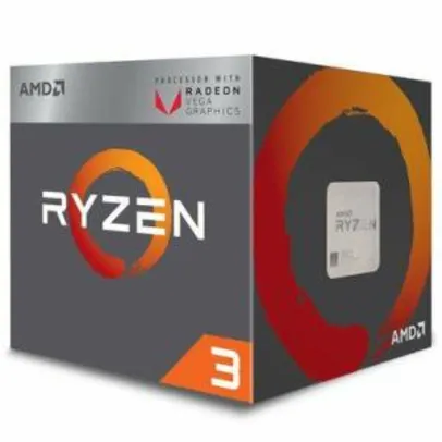 Processador AMD Ryzen 3 2200G c/ Wraith Stealth Cooler, Quad Core, Cache 6MB, 3.5GHz (3.7GHz Max Turbo), Radeon VEGA, AM4 - YD2200C5FBBOX