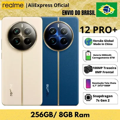 [Do Brasil] Smartphone Realme 12 Pro Plus 8GB 256GB