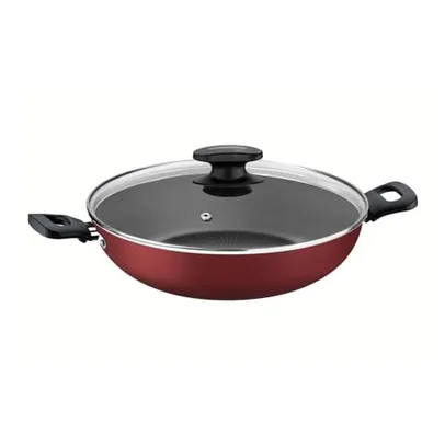 Panela Wok Aluminio, Loreto, Tramontina, Vermelho, 28 cm