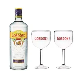 Combo Gordon's 750 ML + 2 Taças Gordon's