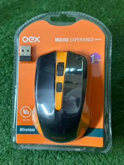 Foto do produto Mouse Oex MS404 Experience, Sem Fio, Laranja