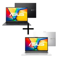 Notebook ASUS Vivobook 16X K3605ZF-N1420W Indie Black + Notebook ASUS Vivobook Go 15 E1504GA-NJ447 Cool Silver