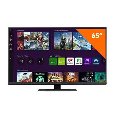 Smart TV Samsung 65" 4K UHD QLED 120Hz, QN65Q80BA, Wi-Fi Integrado