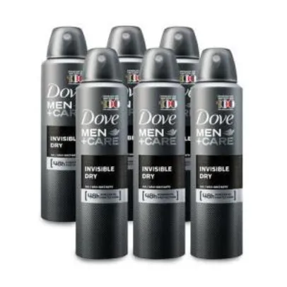 Kit Desodorante Dove Men Invisible Dry 150ml Leve 6 Pague 4 - R$42