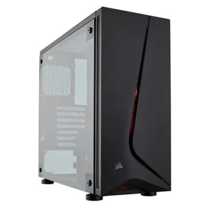 Gabinete Gamer Corsair Carbide SPEC-05 sem Fonte, Mid Tower, USB 3.0, 1 Fan LED Vermelho | R$300
