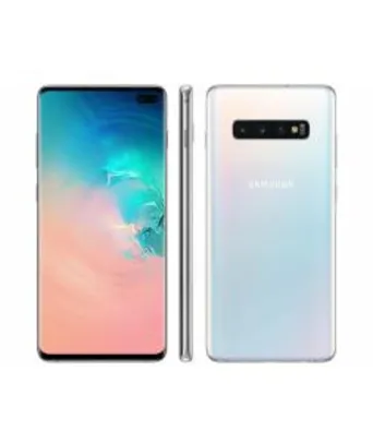 [App+Clube da Lu] Galaxy S10+ 128GB Branco 4G - 8GB RAM Tela 6,4” Câm. Tripla + Câm. Selfie Dupla