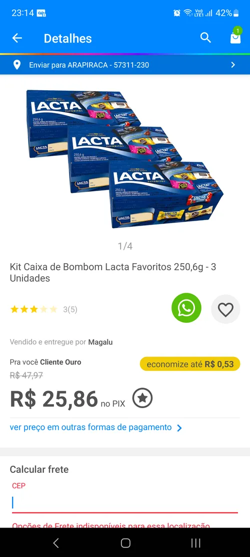 Imagem na descrição da promoção