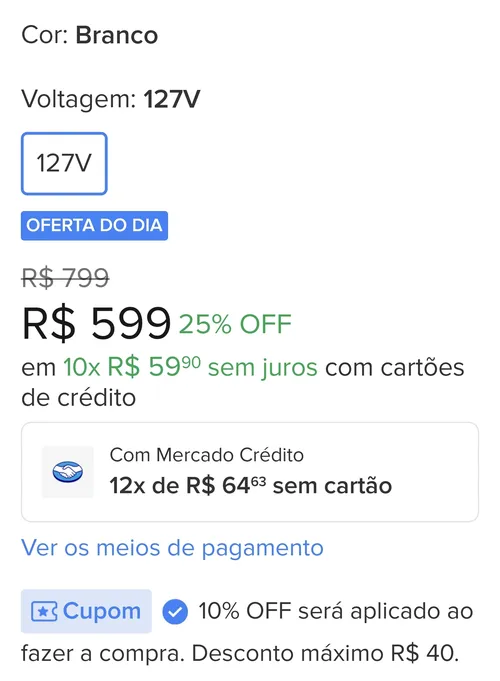 Imagem na descrição da promoção