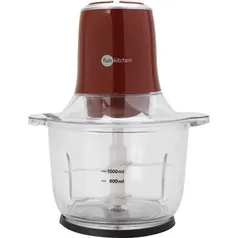 Processador com Bowl de Vidro 2L Vermelho Fun Kitchen - 127v