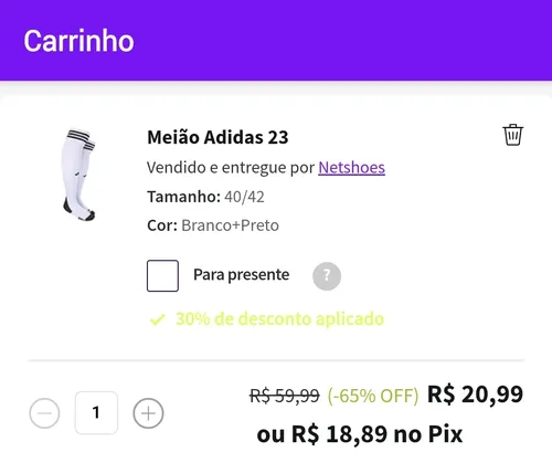 Imagem na descrição da promoção