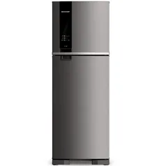 Geladeira Brastemp Frost Free Duplex 375 litros cor Inox com Espaço Adapt - BRM45JK 