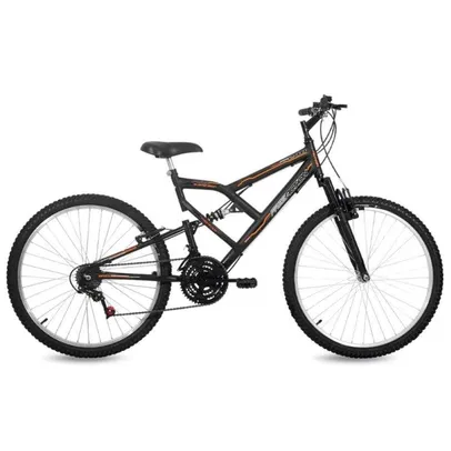 Bicicleta Aro 26 FreeAction Full Fa240 18v Preto Fosco