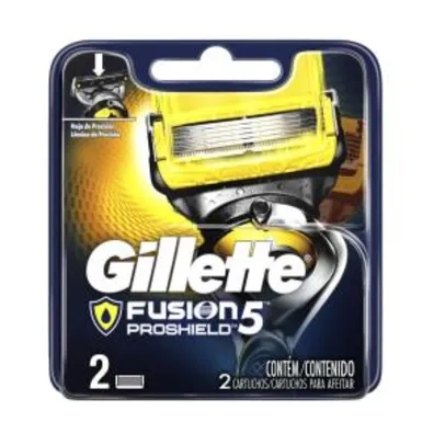 Carga para Aparelho de Barbear Gillette Fusion Proshield 2 Unidades R$ 18
