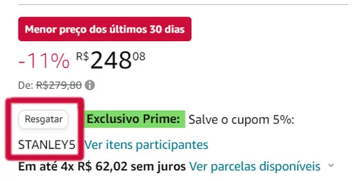 Imagem na descrição da promoção