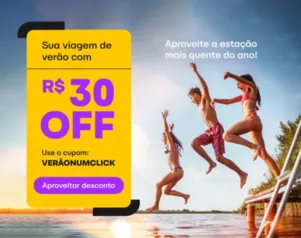 Passagens de ônibus em promoção! Ganhe R$ 30,00 em compras acima de R$ 60,00