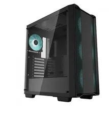 Gabinete Gamer DeepCool CC560, Black, Mid Tower, Vidro Temperado, ATX, Sem Fonte, Com 4 Fans, R-CC560-BKGAA4-G-1