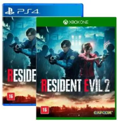 Resident Evil 2 Remake - PS4 ou Xbox One - R$209