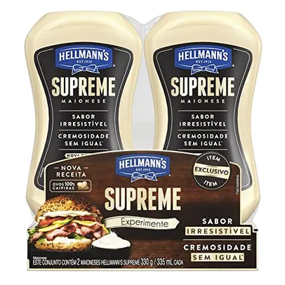 Pack Maionese Hellmann's Supreme Squeeze 330g 2 unidades