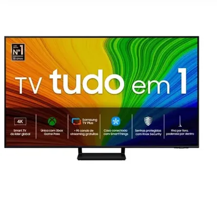 Smart TV Samsung QLED 4K 55" Polegadas 55Q70D 2024, Processador com AI, Gaming Hub, Alexa built in e Wi-Fi