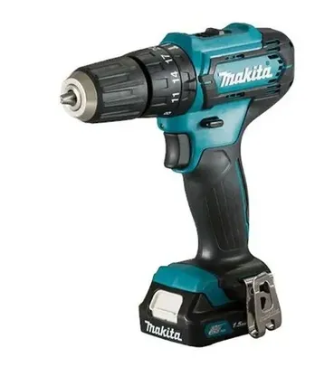 Furadeira elétrica de impacto e parafusadeira Makita HP333DWYX3 sem fio 1700rpm azul-turquesa 110V/220V 12V