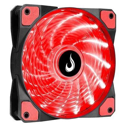 (APP) Cooler FAN Rise Mode Wind W1, 120mm, LED Vermelho - RM-WN-01-BR