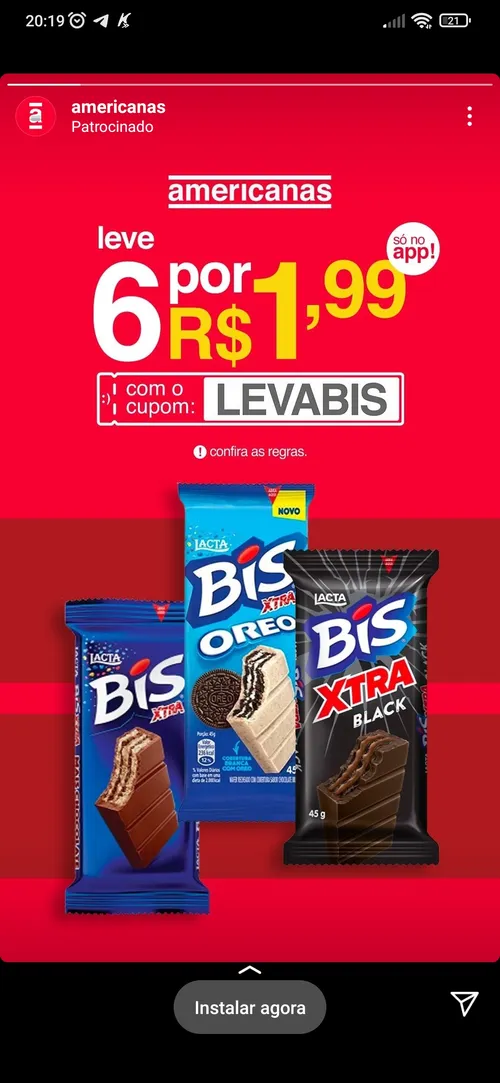 Imagem na descrição da promoção