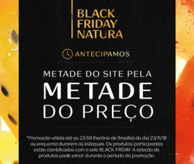 50% OFF a partir de 5 itens na NATURA