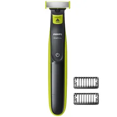 Barbeador/Aparador Philips OneBlade, Seco/Molhado, 2 Pentes - QP2521/10