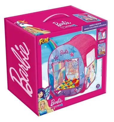 Barbie - Barraca Infantil Mundo dos Sonhos com 50 Bolinhas