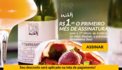 [PRIMEIRO MÊS] Wals MadLab por R$ 1 - 2 Cervejas da Wals