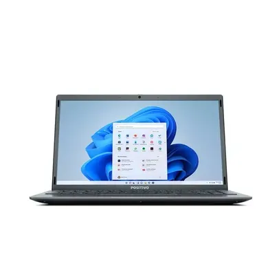 Notebook Positivo Motion Gray C464F Intel® Atom® Quad Core™ Windows 11 Home 14,1 - Cinza - Inclui Microsoft 365*